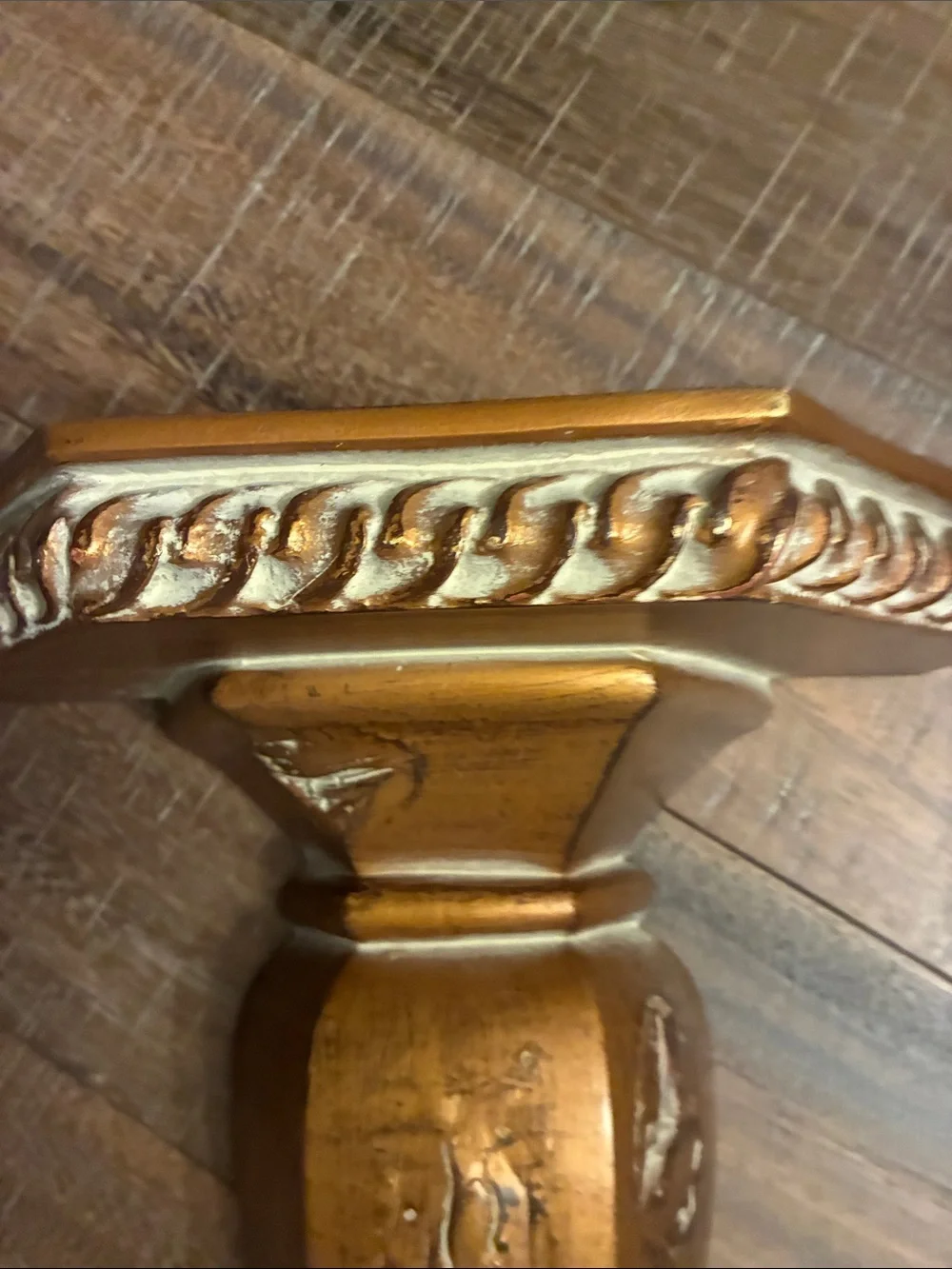 Set of 2 Elegant Gold shelves from The Bombay Company
